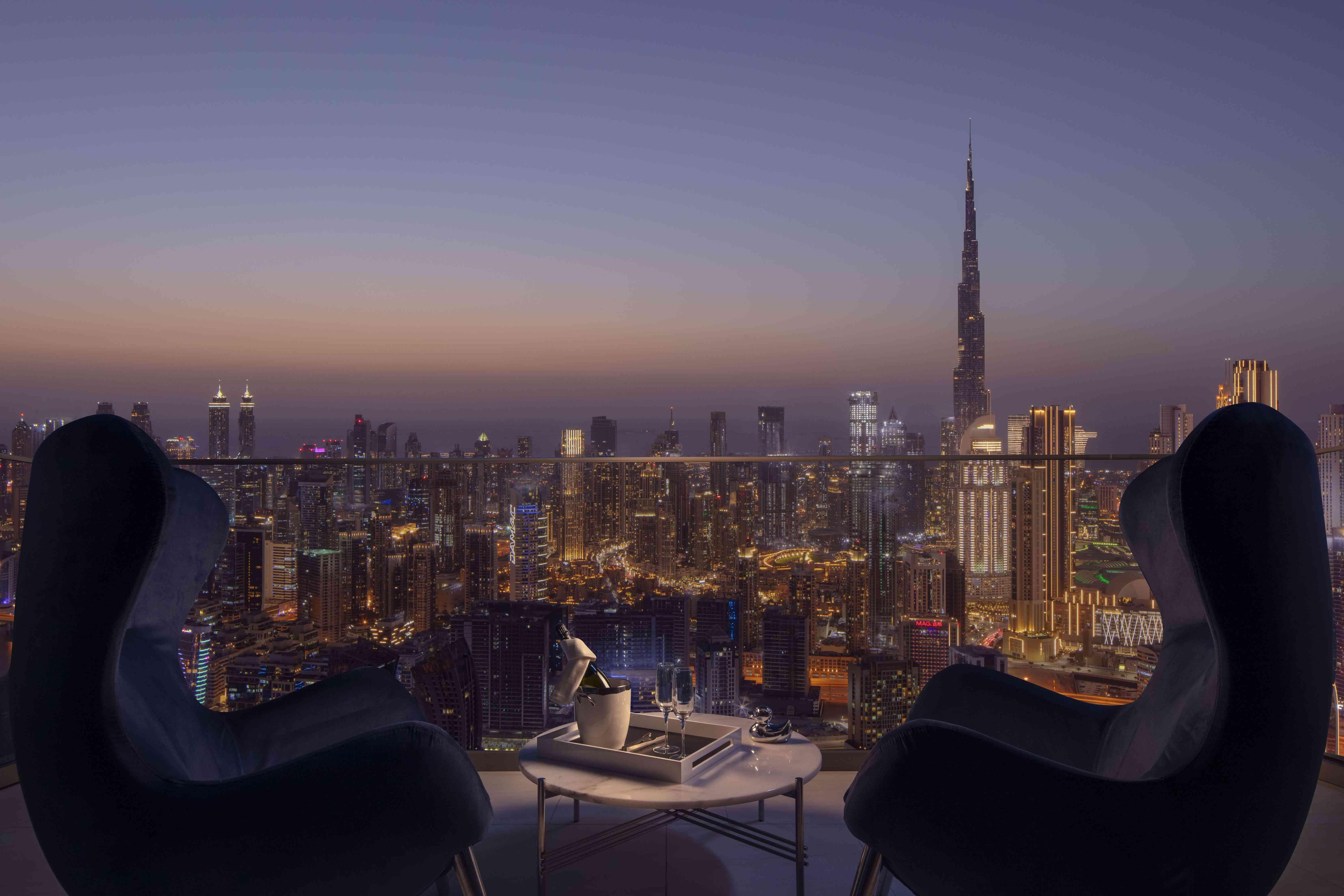 SLS Dubai Balkon